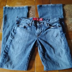 *SOLD*  Vintage Guess Medium Wash Flare Stretch Denim Jeans, Size 28